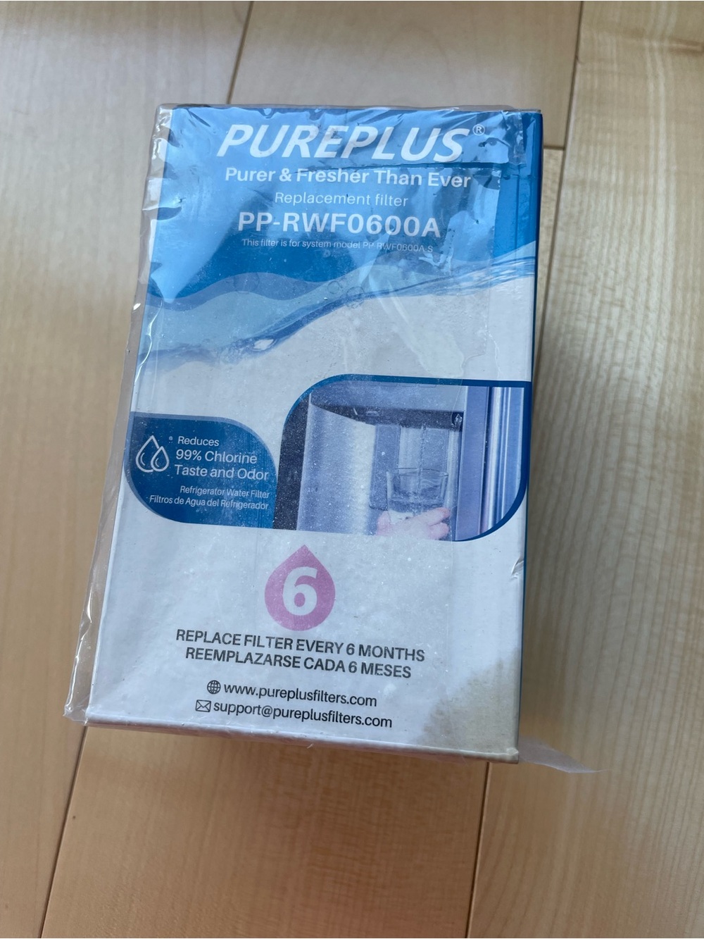 PurePlus Refrigerator Water Filter Replacement – PP-RWF0600A (Brand New) fridge